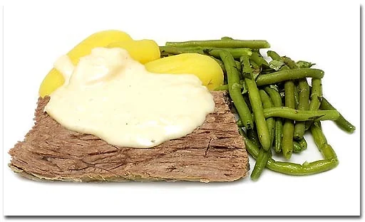 Krenfleisch mit Beilagen